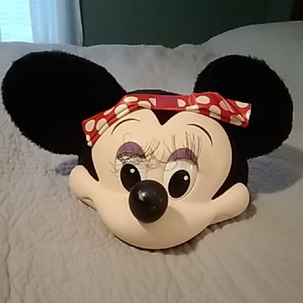 Disney Minnie Mouse Black and Red Polka Dot Hat